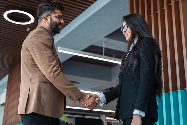 Professional team collaboration